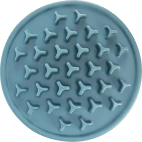 Protihltací tanier Slow feeding PILLARS, na pomalé kŕmenie, TPE, o 35 cm, modrá